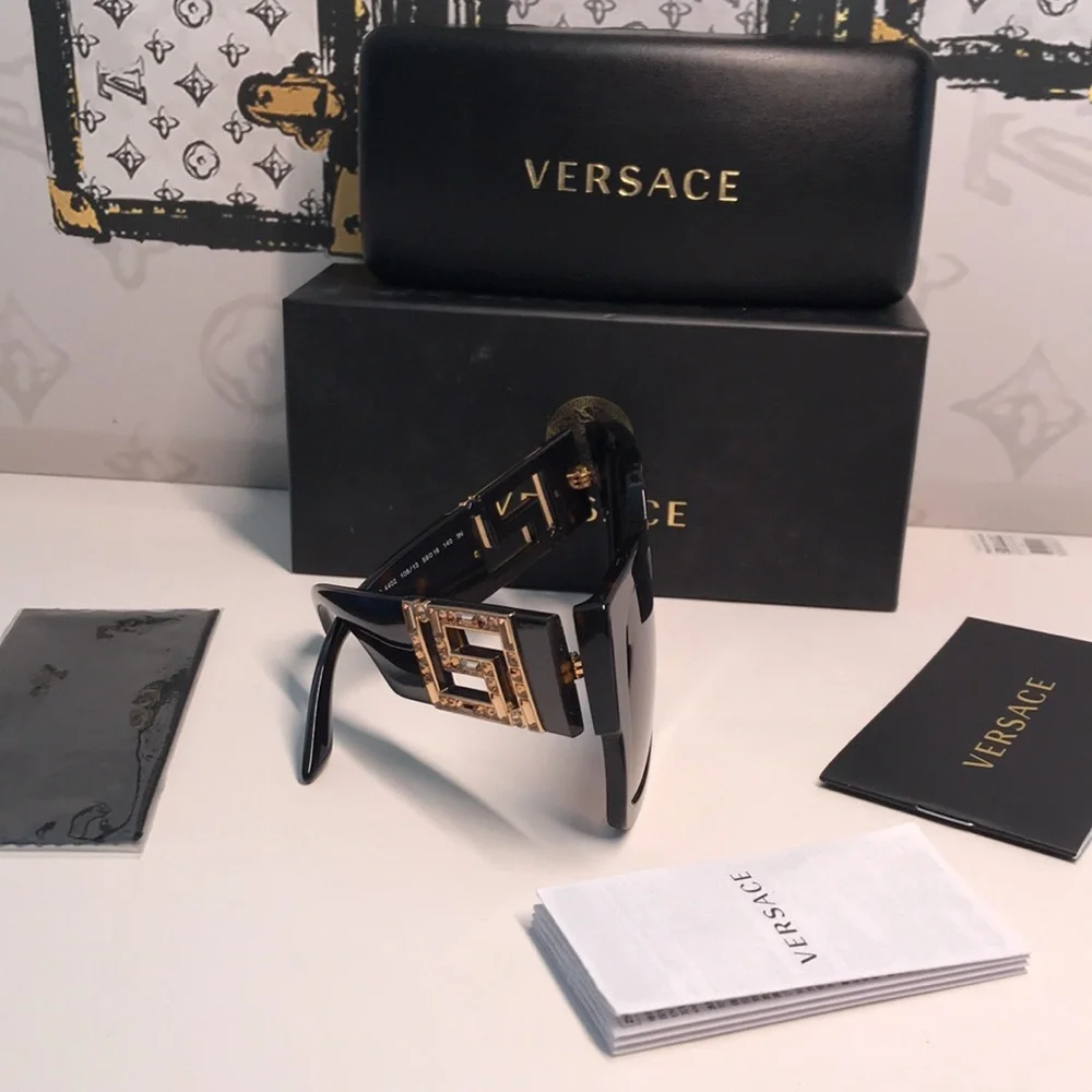 NEW AUTHENTIC Versace Tortoise Shell Sunglasses VE4402 8788 - Picture 14 of 16